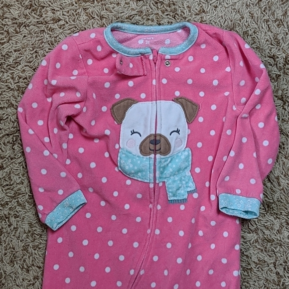 Carter's Fleece Puppy Sleeper 3T - Picture 3 of 7